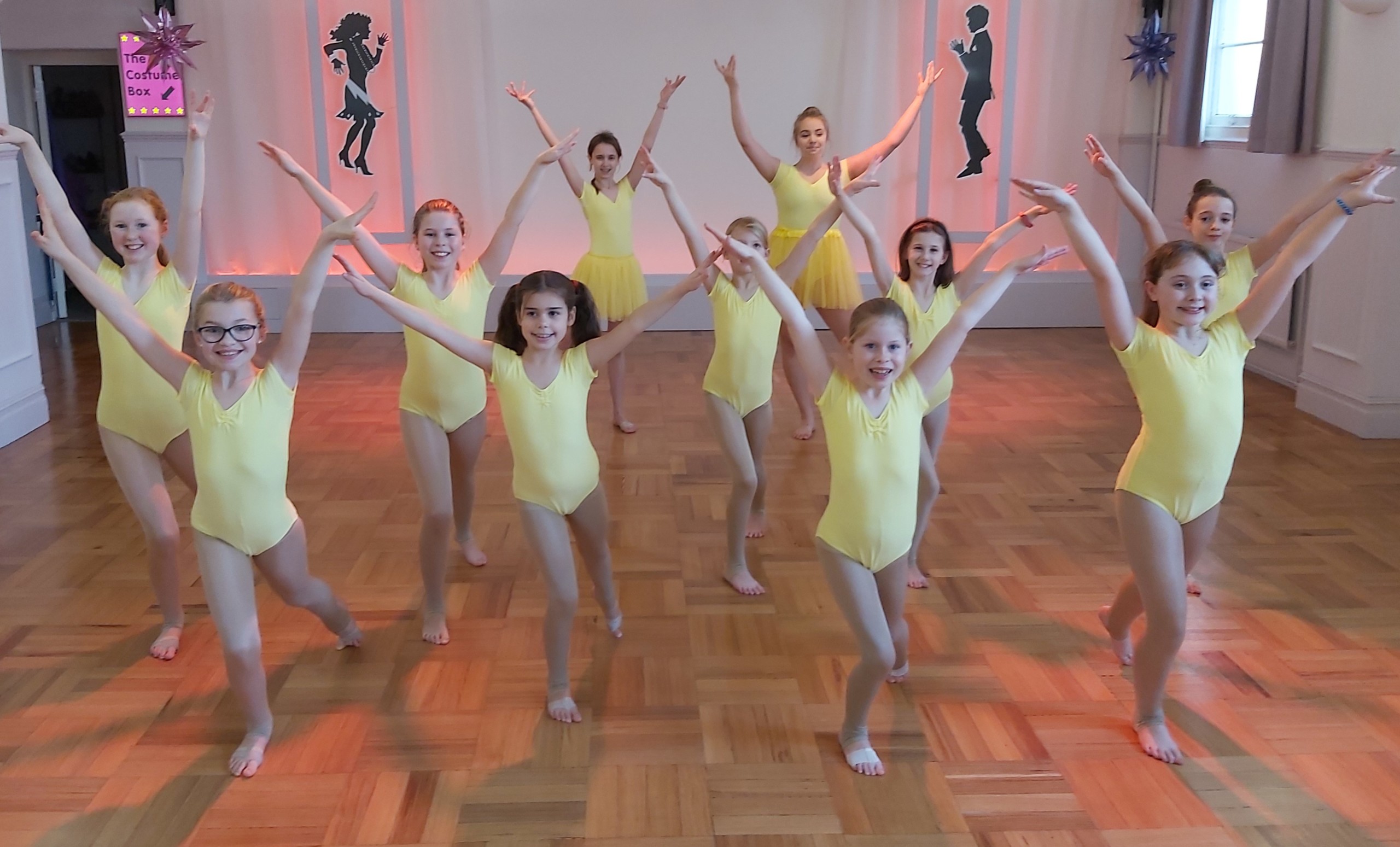 Modern dance class for children